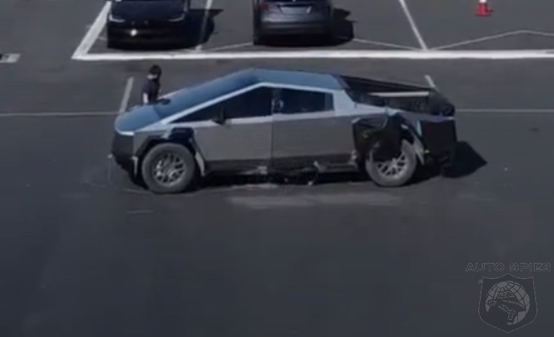 SPIED Latest Cybertruck Prototype Caught From The Air At Fremont Plant